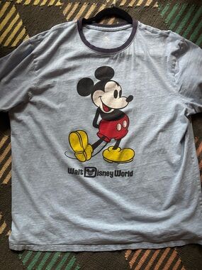 Vintage Style DisneyWorld Blue Ringer | Mickey Mouse